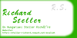 richard steller business card